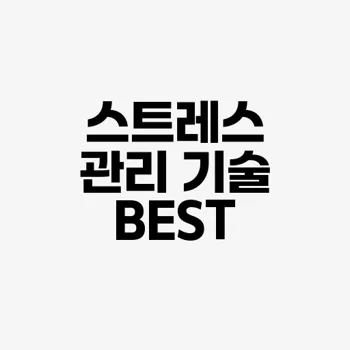 스트레스 관리 기술